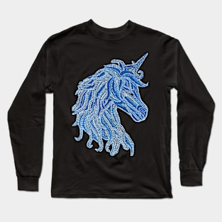 Mythical Unicorn - Blue Long Sleeve T-Shirt